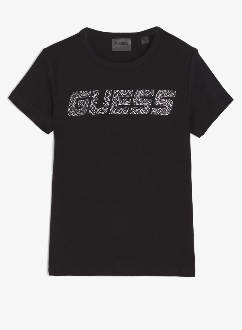 GUESS Kids Graphic Crew Neck T-Shirt - Image 1